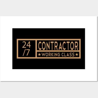 Contractor Tittle Job Posters and Art